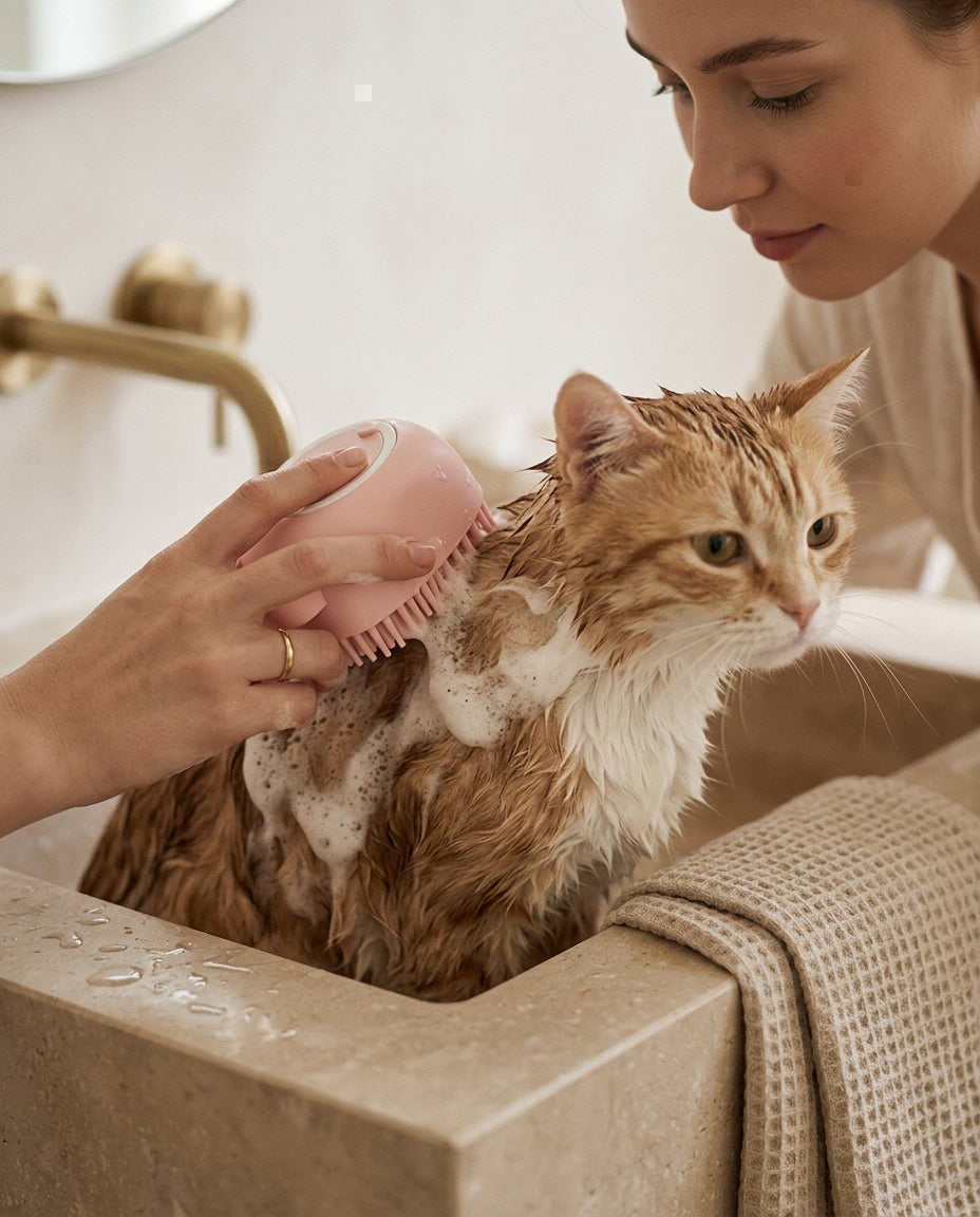 Kit de Toilettage 8 en 1 pour Chat – Brosse, Peigne & Coupe-Ongles | CatsLova