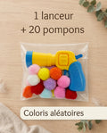 Jouet Lanceur de Balles Pompons pour Chat – 1 Lanceur + 20 Pompons | CatsLova
