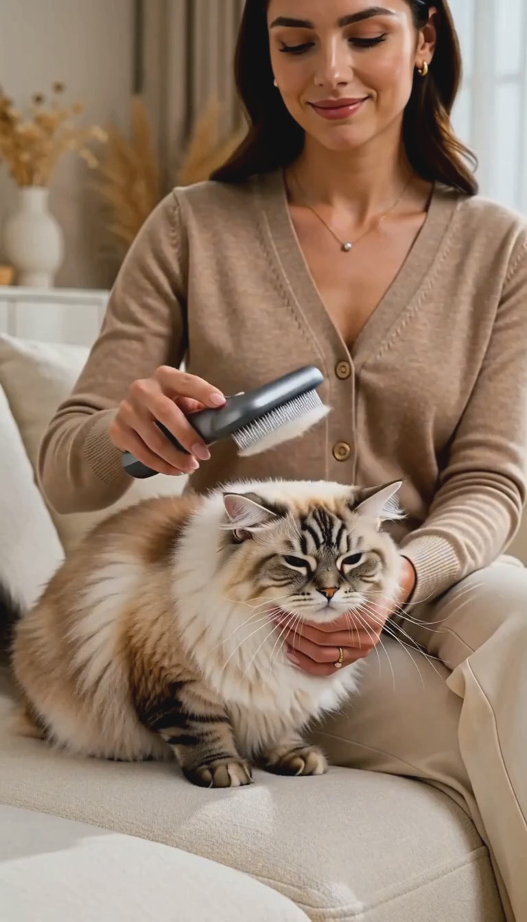 Kit de Toilettage 8 en 1 pour Chat – Brosse, Peigne & Coupe-Ongles | CatsLova